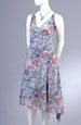 Letní šaty do sedla s asymetrickou sukní