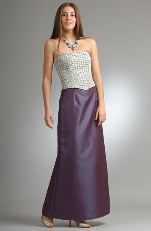 Dámská elegantní sukně z taftu - sleva