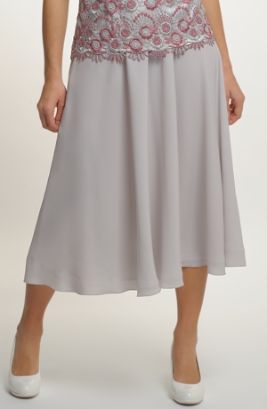 Šifónová sukně s krajkovým topem
