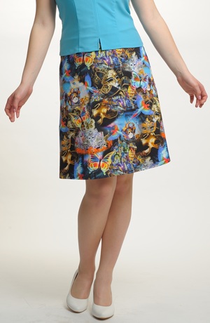 Dámská sukně s výrazným vzorem