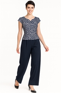 Dámský společenský kalhotový komplet