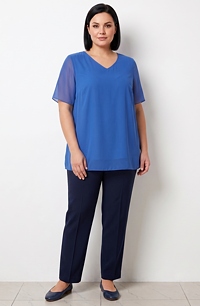 Společenská tunika plus size velikost