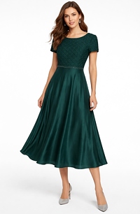 Společenské šaty naples s elegantní kolovou sukní