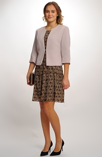 Šatový kostýmek s kabátkem