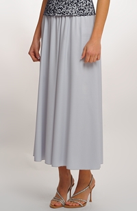 Dámská společenská sukně – světle šedá, dlouhá