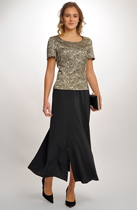 Společenský top s módním vzorem s lady sukni,