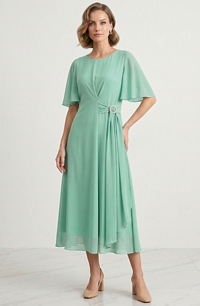 Světle zelené šaty na svatbu