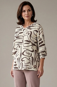Luxusní dámská tunika pro plnoštíhlé