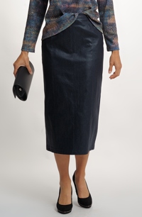Riflová sukně dlouhá