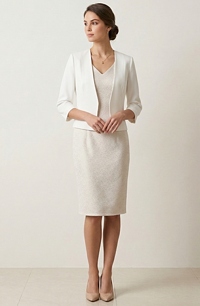 Velmi elegantní šatový kostýmek