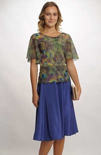 Společenský dámský komplet se sukní a topem