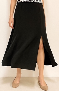 Áčková sukně z modrého šifónu