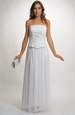 Luxusní bílé korzetové šaty
